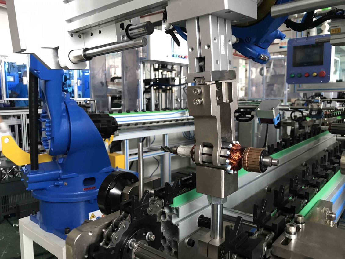 工具电机机器人自动化生产线